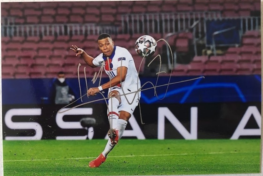 Fotografia Autografata da Kylian Mbappé