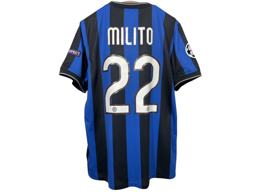 Milito Official Inter Shirt, UCL 2009/10