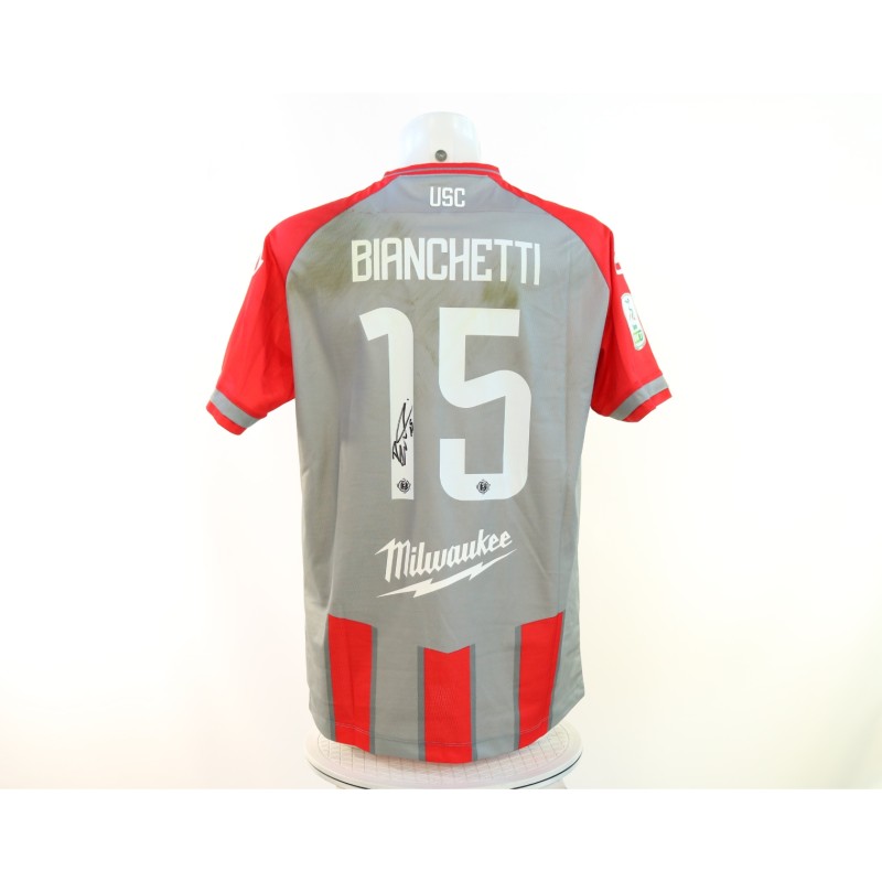 Maglia Bianchetti Unwashed, Cesena vs Cremonese 2024 - Autografata