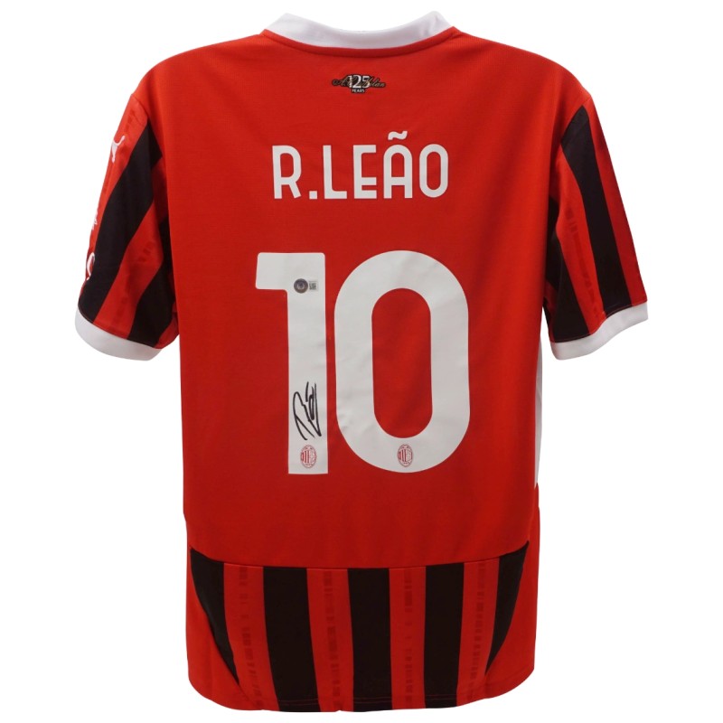 Rafael Leao's AC Milan Signed Replica Shirt