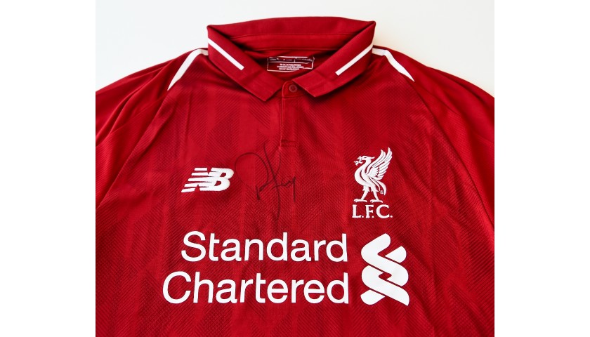 Roberto Firmino Signed Liverpool FC 18/19 Home Shirt