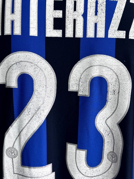 Maillot Italie Materazzi Match Worn Issue - Puma 2007 - Certificat D'authenticité