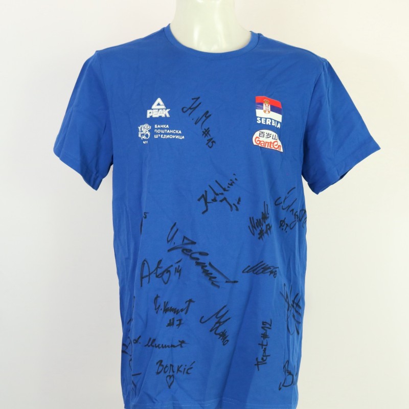 Serbia Official T-shirt - signed by the Volleyball Men's National team
