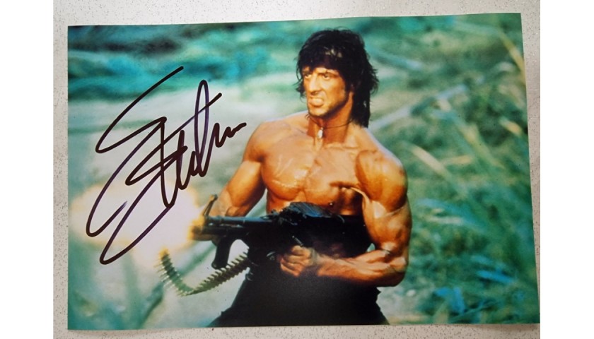 Sylvester Stallone Signed Photograph