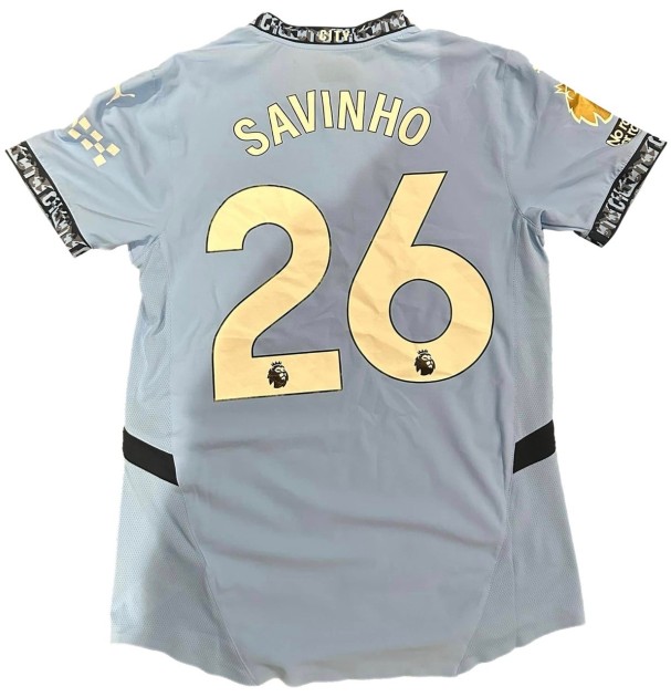 Savinho's Match-Worn Shirt, Newcastle vs Manchester City 2024