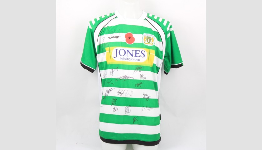 Yeovil Town Official Poppy Shirt Signed by the Team