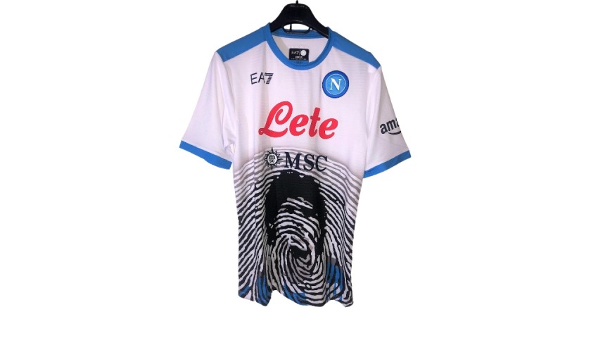 SSC Napoli 2022 Maradona Special Edition EA7 Kit - FOOTBALL FASHION