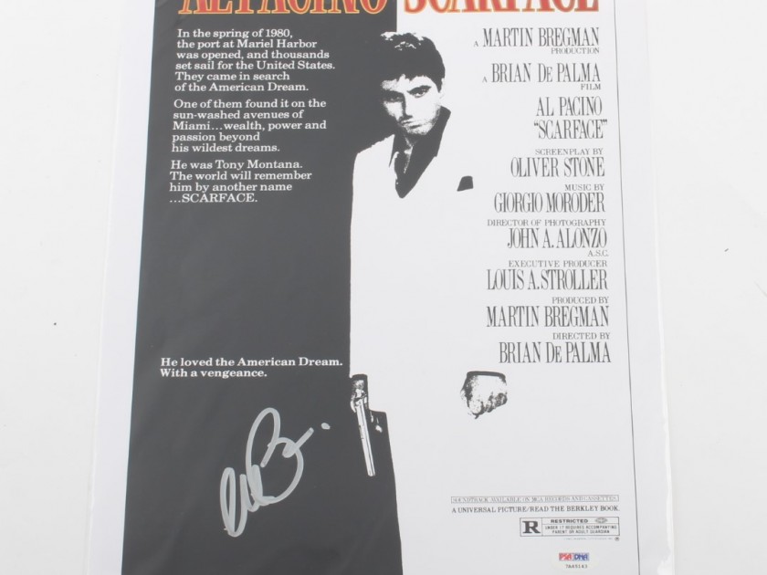 Poster di Scarface Poster autografato da Al Pacino