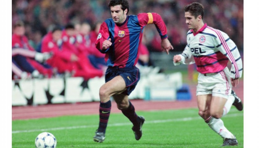 Figo Official FC Barcelona Shirt, 1998/99