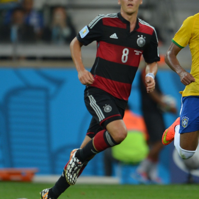Ozil shirt, issued/worn Brazil-Germany, 7/8/14, World Cup 2014 Semifinal