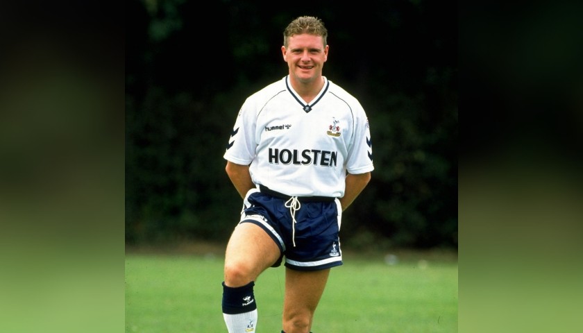 Official Tottenham Shorts, 1990s - Signed by Gascoigne
