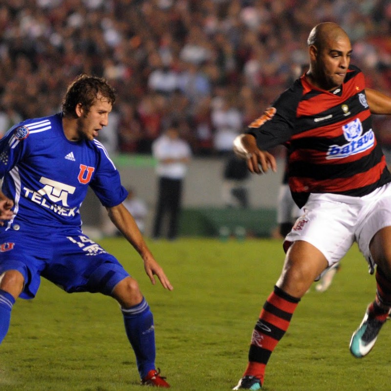 Adriano Flamengo shirt, issued/worn brasilian championship 09/10