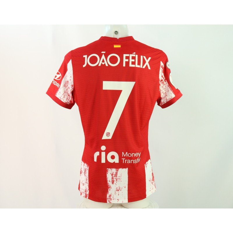 Joao Felix's Atletico Madrid Match-Issued Shirt, 2021/22