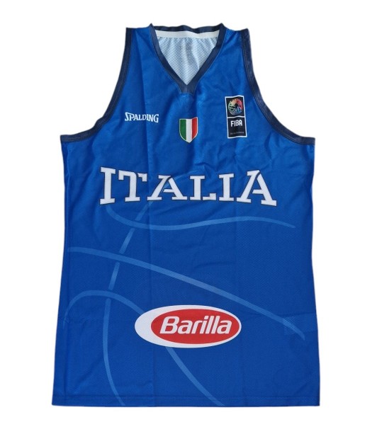 Italian National Basketball Team Match-Issued Jersey