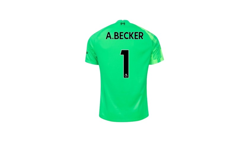 A pair of limited-edition Futuremakers shirts, one signed by Liverpool FC’s Alisson Becker, one signed by Rachael Laws