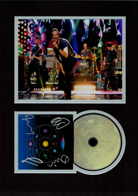 Coldplay Signed and Mounted CD