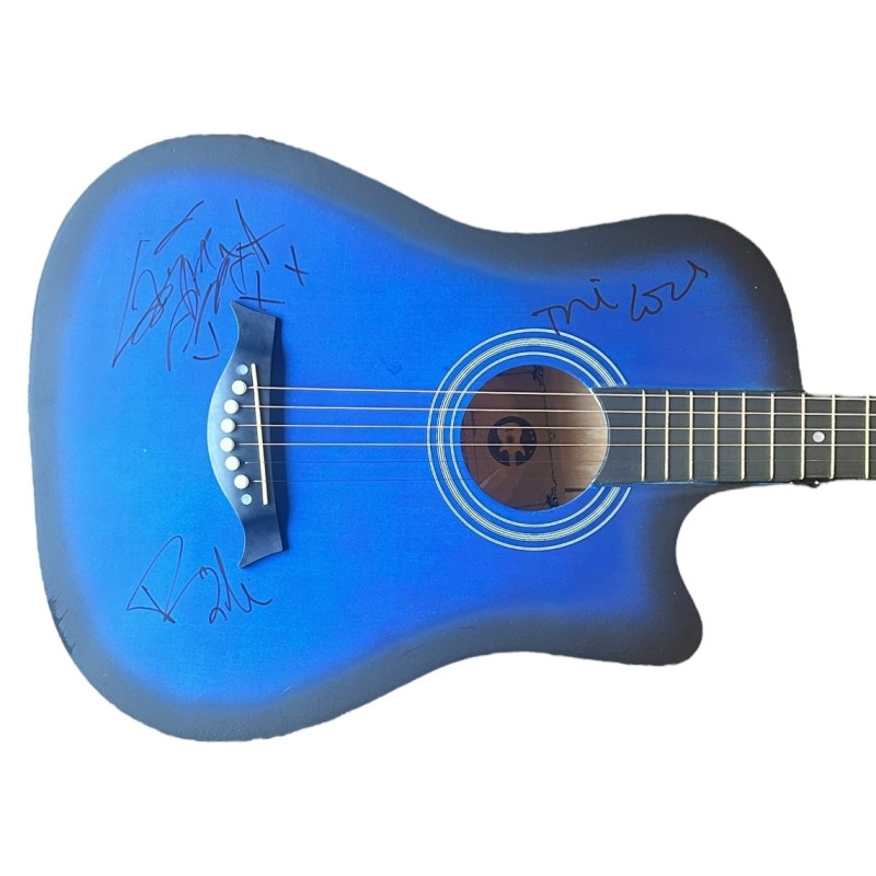 Green Day Signed Acoustic Guitar