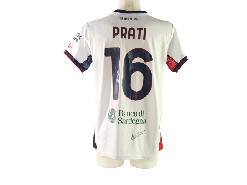 Prati's Signed Unwashed Shirt, Hellas Verona vs Cagliari 2025