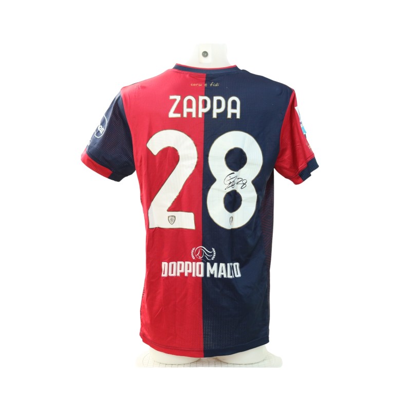 Zappa's Signed Unwashed Shirt, Cagliari vs Inter 2024