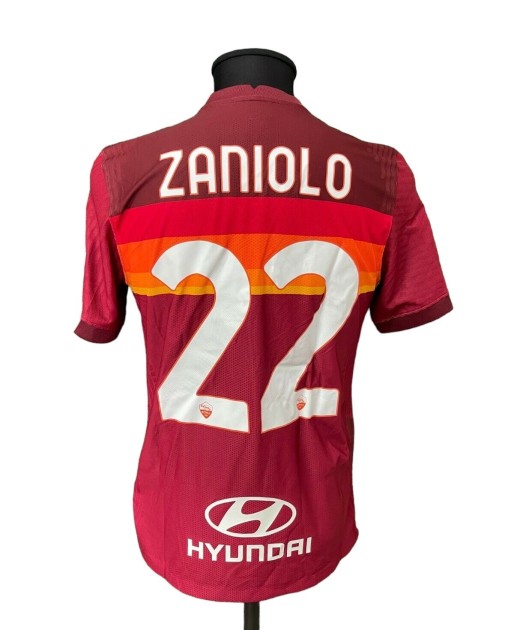 Zaniolo's Official AS Roma Shirt, EL 2020/21