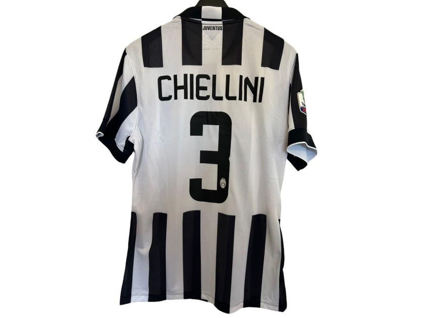 Chiellini's Juventus Match Shirt, TIM Cup 2014/15