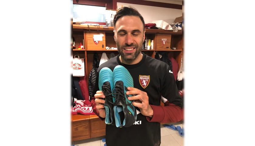 Adidas Boots Worn and Signed by Salvatore Sirigu