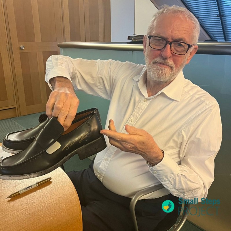 Jeremy Corbyn's Worn and Signed Shoes