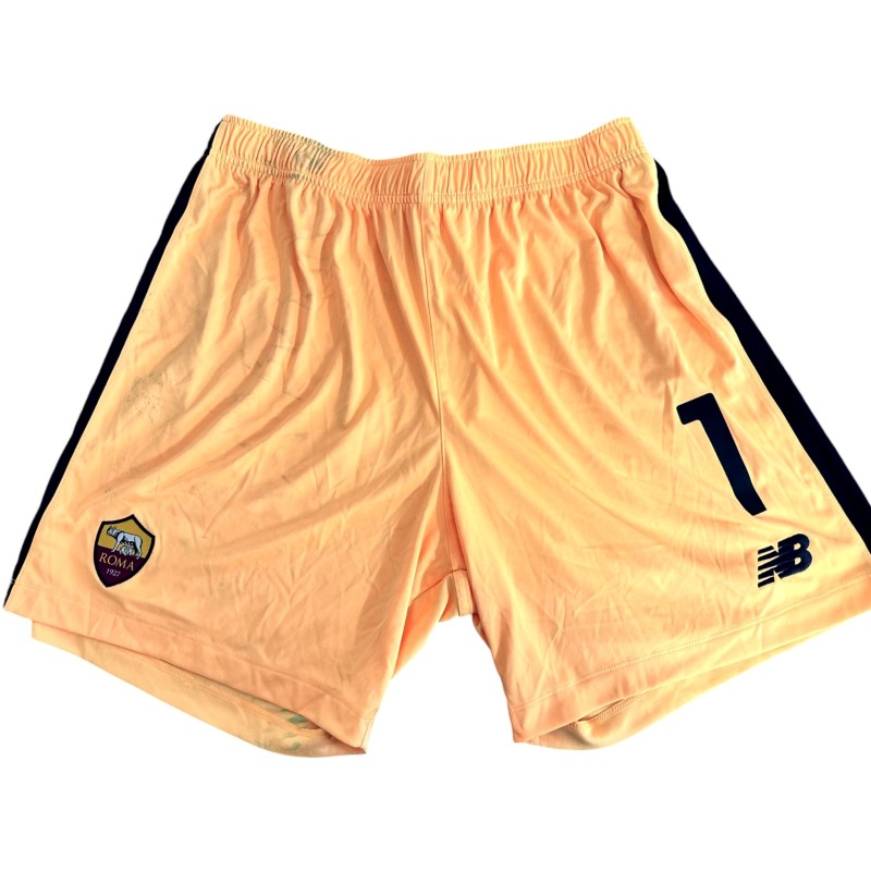 Rui Patricio's Roma Unwashed Shorts, 2021/22