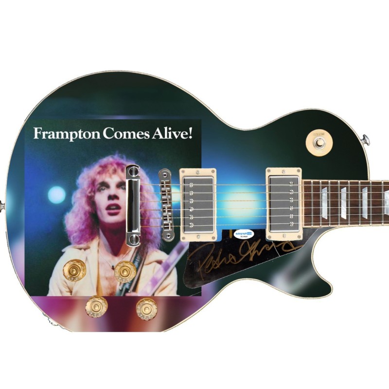 Battipenna Peter Frampton su chitarra personalizzata - Autografato