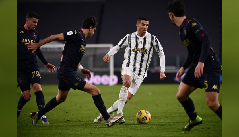 Pallone ufficiale Serie A 2020/21 - Autografato da Cristiano Ronaldo