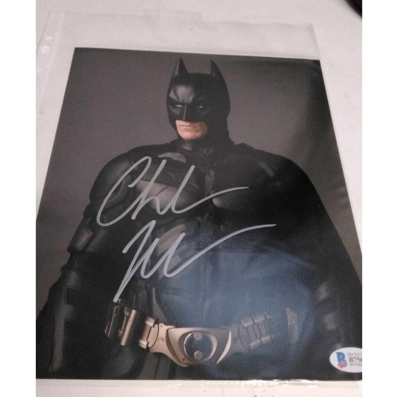 Photograph signed by Christian Bale