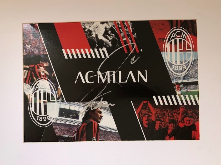 Quadro AC Milan autografato da Zlatan Ibrahimovic