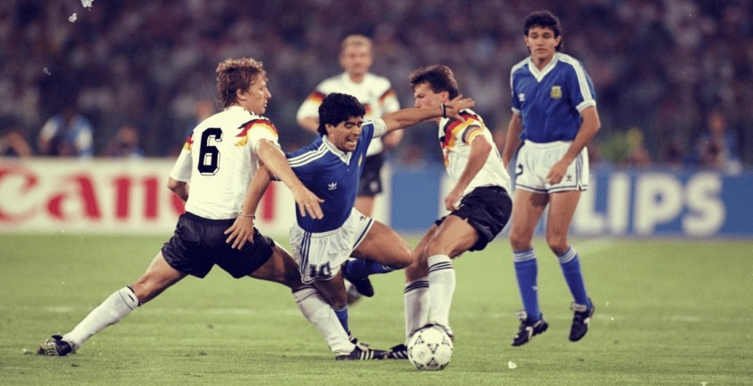 Italy '90's Official Football Signed by Maradona