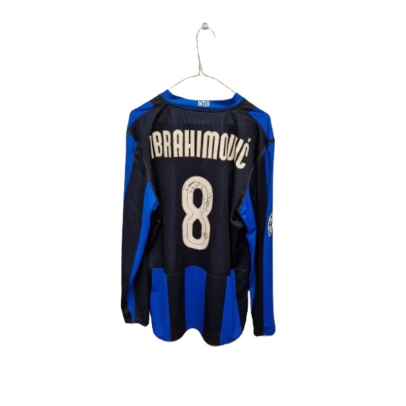 Maglia Ibrahimovic Inter Preparata, UCL 2008/09 - Autografata