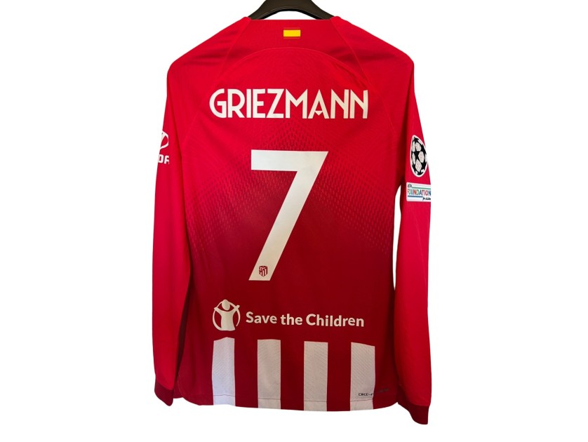 Griezmann's Atletico Madrid Match-Issued Shirt, UCL 2023/24