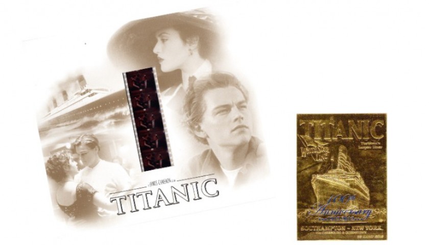 Titanic Maxi Card with Original Frames of Film and Gold Card 