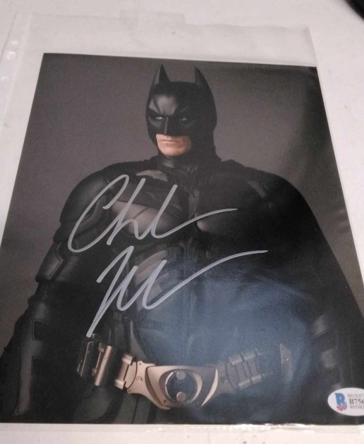 Photograph signed by Christian Bale