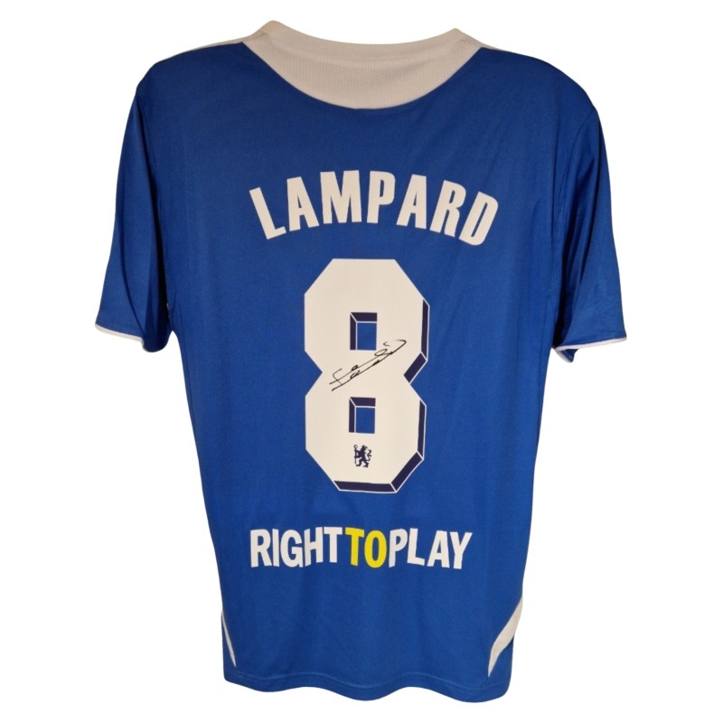 Frank Lampard Signed Chelsea 2012 Champions League Final Football Shirt