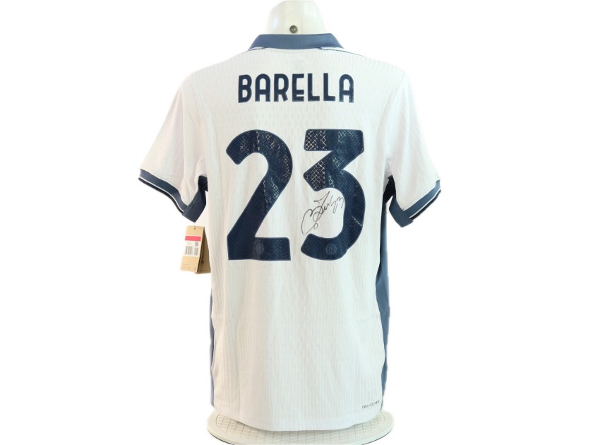 Barella's Official Inter Signed Shirt, 2024/25 