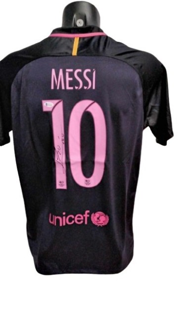 Messi Barcelona Signed Replica Shirt, 2016/17 