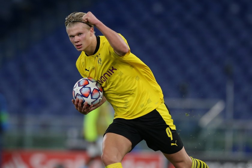 Match-Ball Borussia Dortmund-Brugge 2020/21 - Signed by Haaland