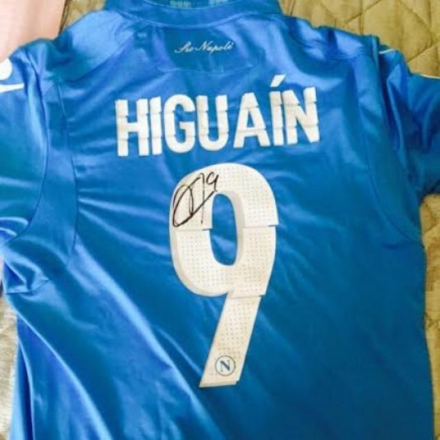 Maglia Higuain Napoli, stagione 2014/2015 - autografata