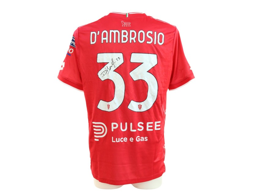 D'Ambrosio's Signed Unwashed Shirt, Monza vs Torino 2025