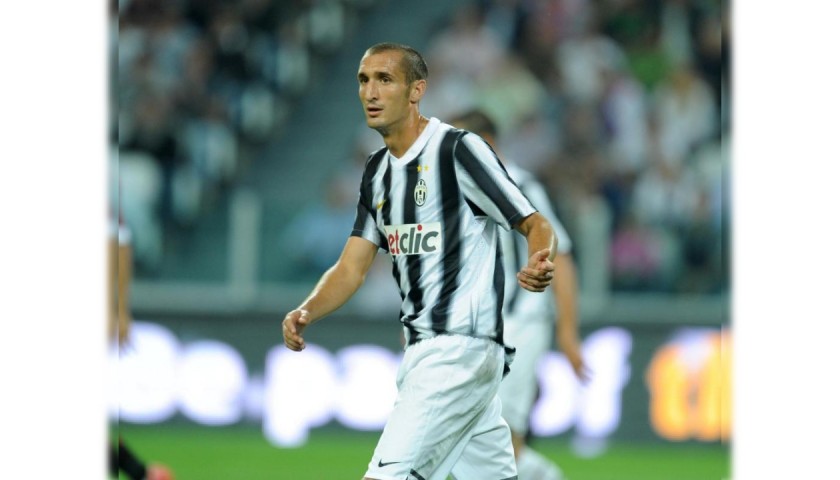 Chiellini's Match Shirt, Juventus-Notts County 2011 - Special Patch 