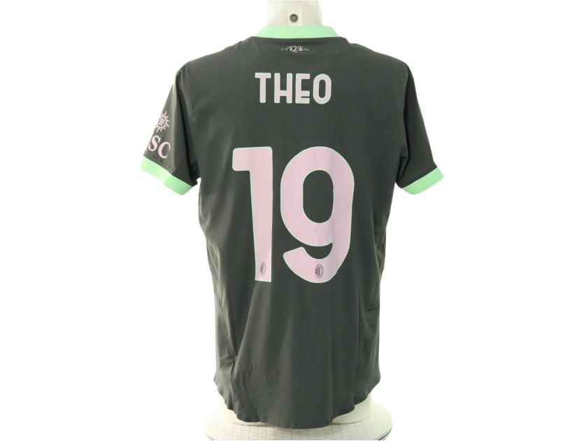 Theo Hernandez's Milan Match-Issued Shirt, 2024/25