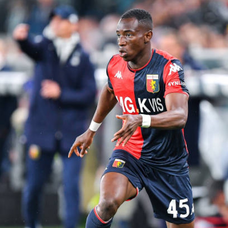 Yeboah's Match-Issued Signed Shirt, Genoa-Juventus 2022 