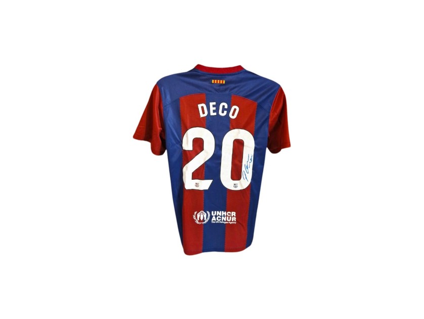 Deco's FC Barcelona 2023/24 Signed Replica Shirt