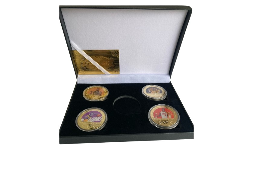 Lebron James Gold Plated Coins Box Set