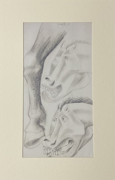 Bozzetto "I Cavalli di Guernica" di Pablo Picasso (replica)