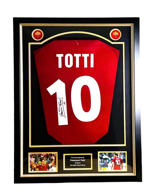 Francesco Totti's AS Roma 2000/01 Signed and Framed Shirt